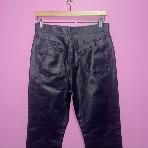 Madewell Jeans Women’s Size 28 Midnight Blue Foil 90's Straight High-Rise NWT - Picture 6 of 14